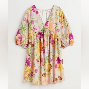 H&M spring summer floral oversized sun dress